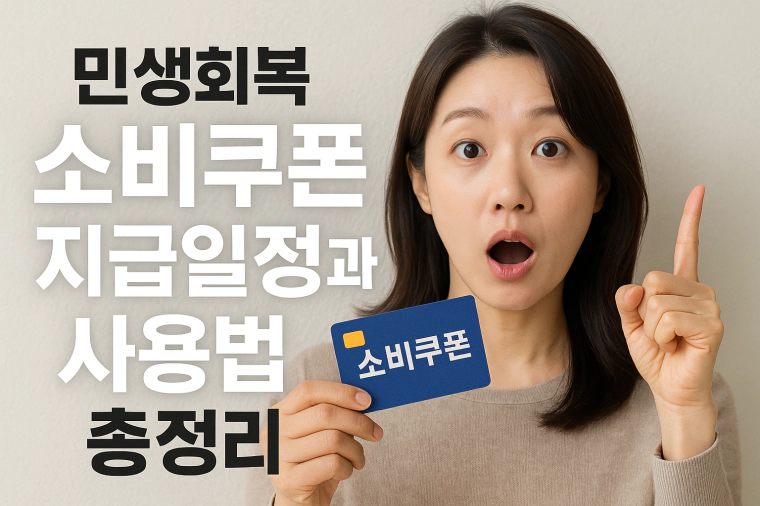 민생회복소비쿠폰 지급 일정, 사용법